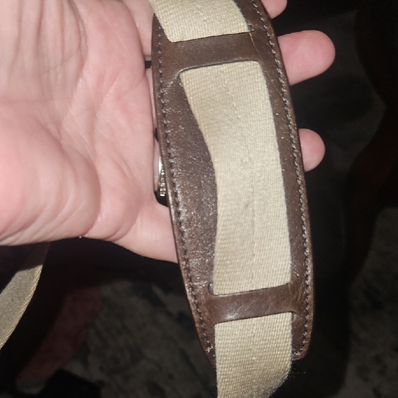 Coach Signature Brown Canvas & Leather Crossbody Bag – Authentic Small Shoulder - Picture 8 of 9